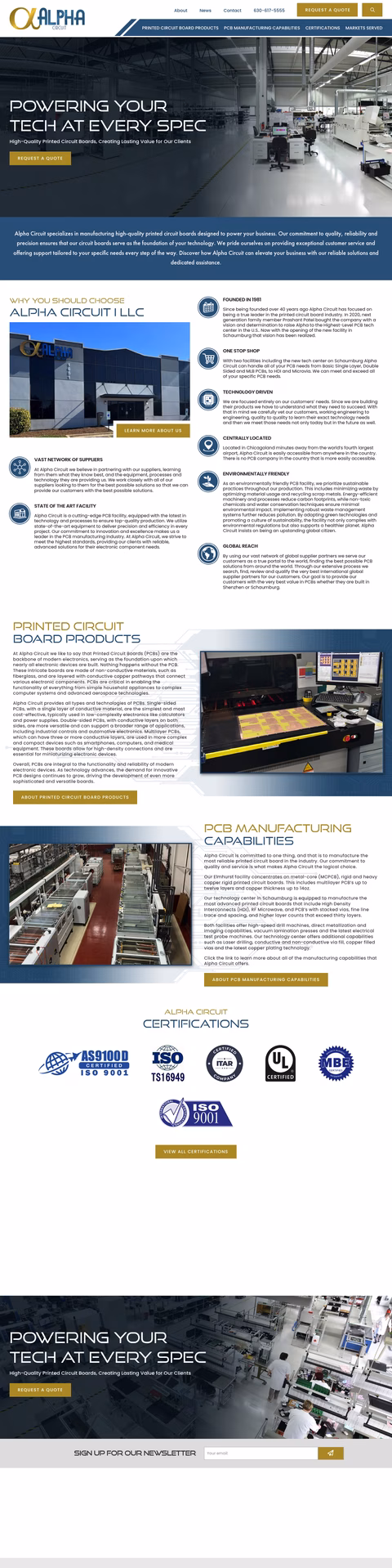 Alpha-Circuit Homepage 1440px