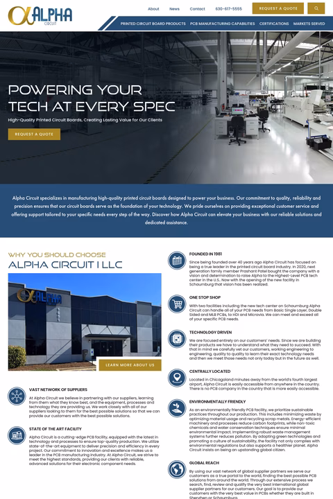 Alpha-Circuit Homepage 1440px