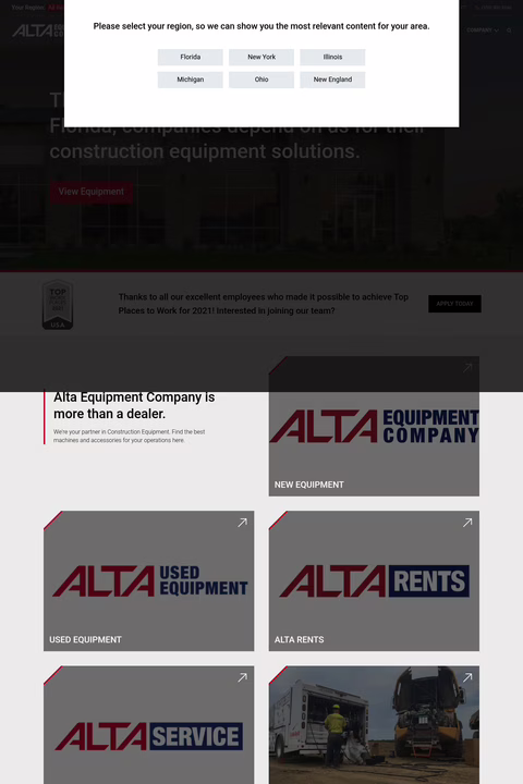 Alta-Construction-Equipment Homepage 1440px