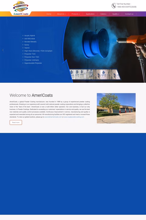 Americoats Homepage 1440px