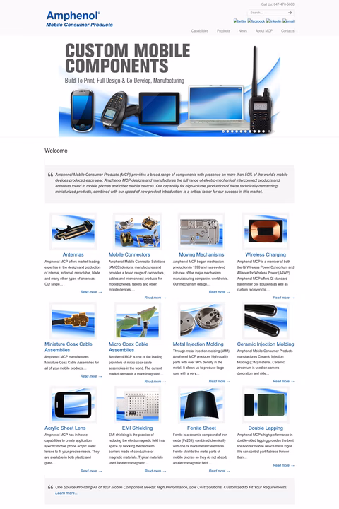 Amphenol-Mobile-Consumer-Products Homepage 1440px