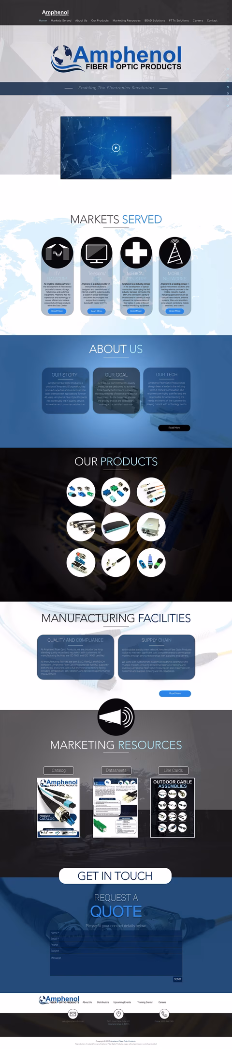 Amphenol-Fiber-Optic-Products Homepage 1440px