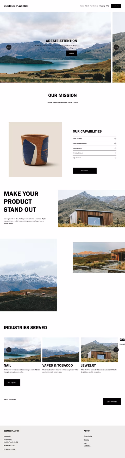 Cosmos-Plastics Homepage 1440px