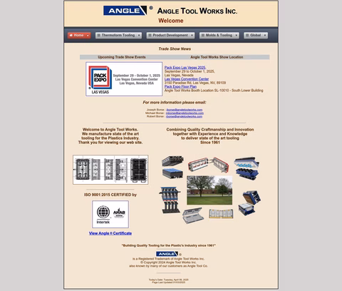 Angle-Tool-Works Homepage 1440px