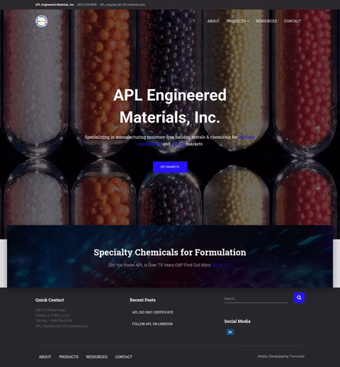 Apl-Engineered-Materials Homepage 1440px