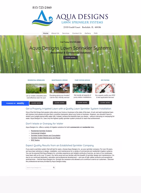 Aqua-Designs-Inc Homepage 1440px