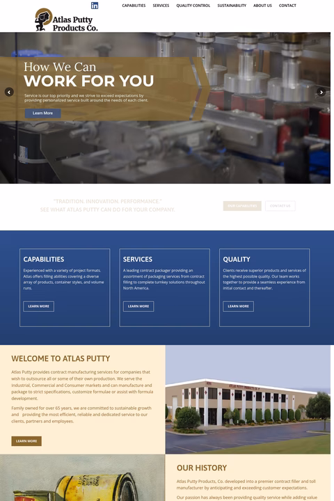 Atlas-Putty-Products Homepage 1440px