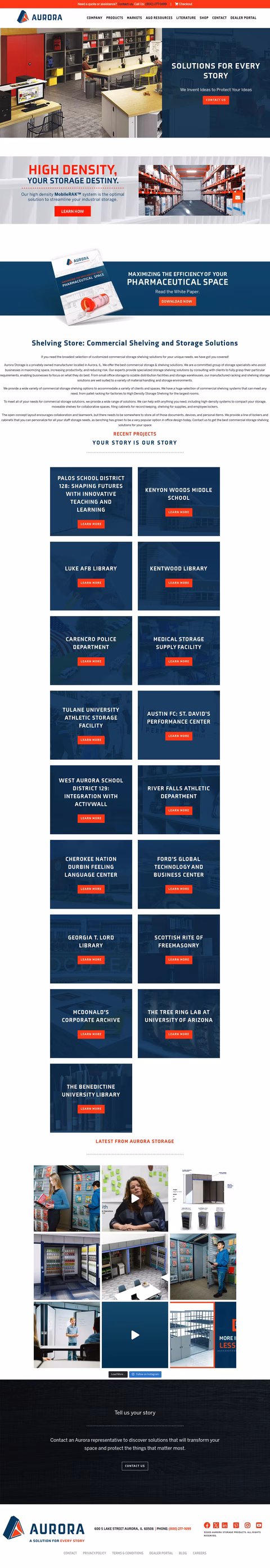 Aurora-Storage-Products Homepage 1440px