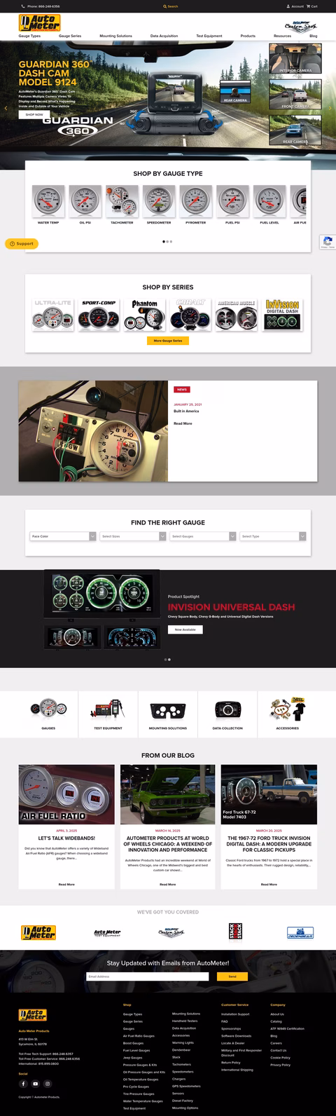 Autometer-Products Homepage 1440px