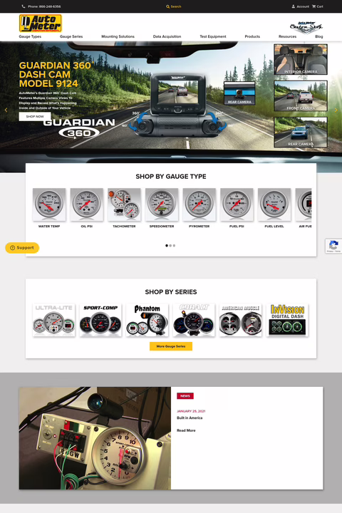 Autometer-Products Homepage 1440px