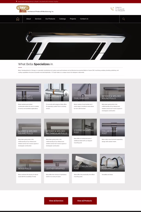 Bella-Architectural-Products Homepage 1440px
