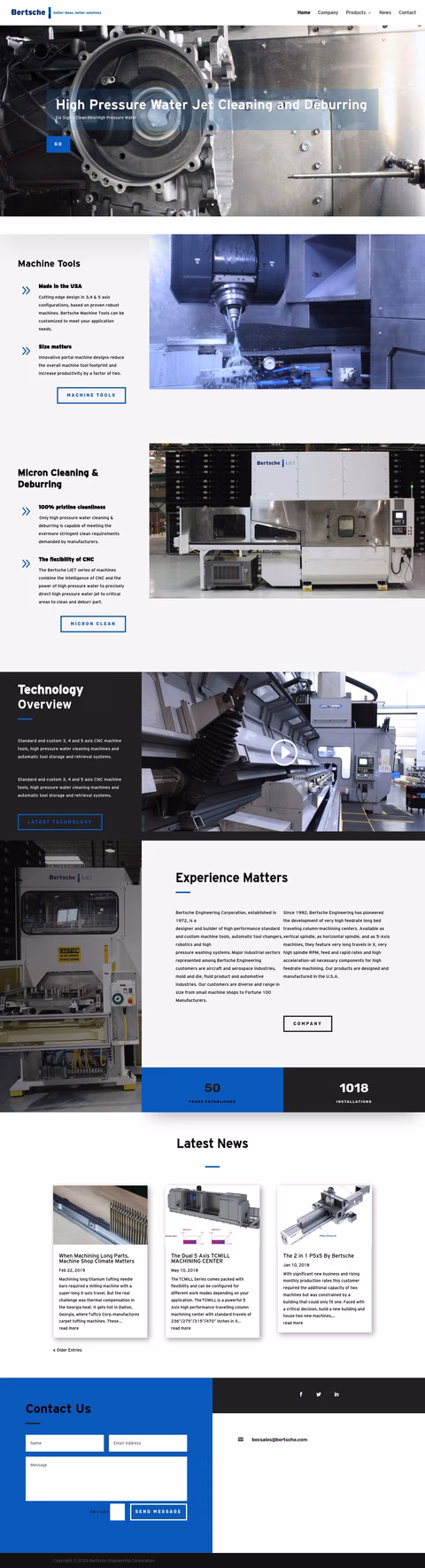 Bertsche-Engineering Homepage 1440px