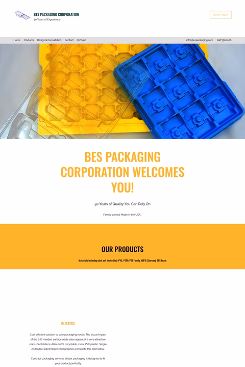 Bes-Packaging Homepage 1440px