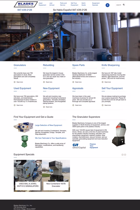 Blades-Machinery Homepage 1440px