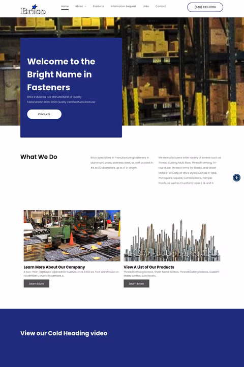 Brico-Industries Homepage 1440px