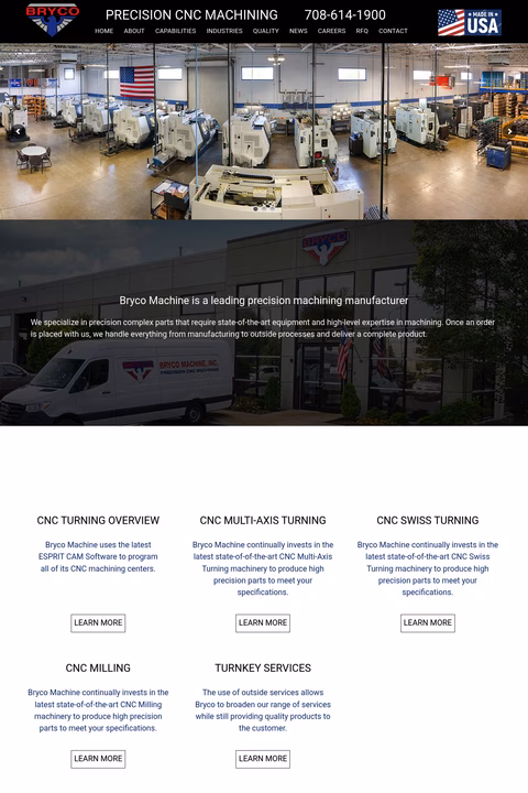 Bryco-Machine Homepage 1440px
