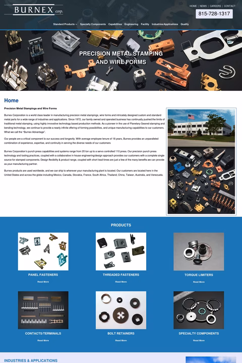 Burnex-Corporation Homepage 1440px