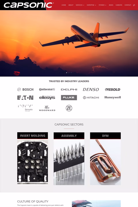Capsonic Homepage 1440px