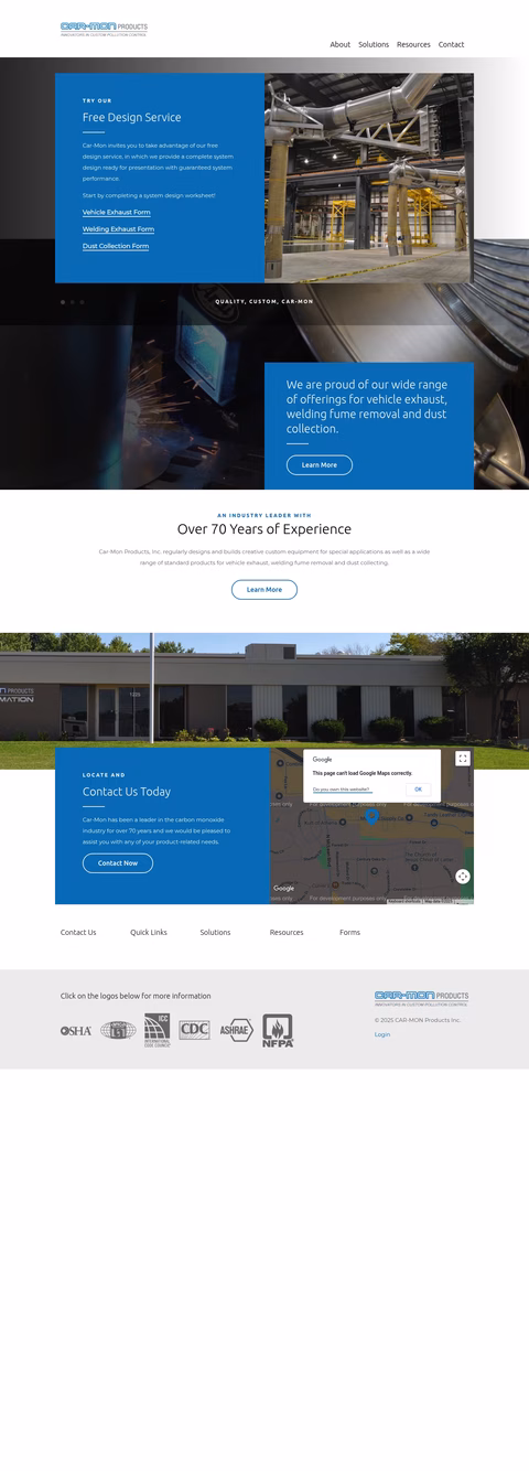 Car-Mon-Products Homepage 1440px