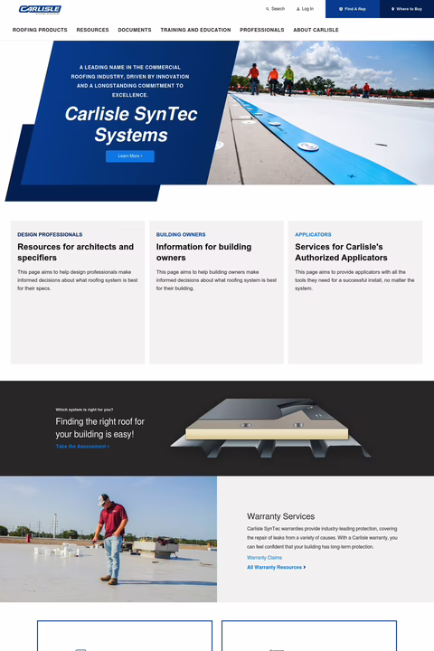 Carlisle-Syntec-Systems Homepage 1440px