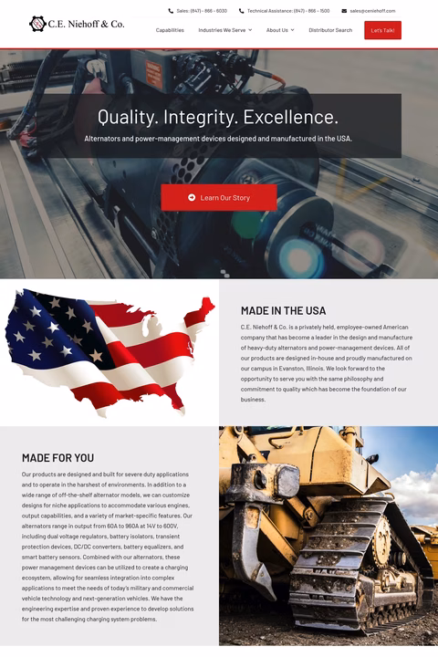 C-E-Niehoff-Co Homepage 1440px