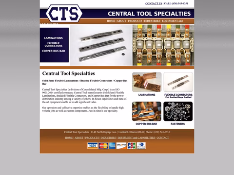 Central-Tool-Specialties Homepage 1440px