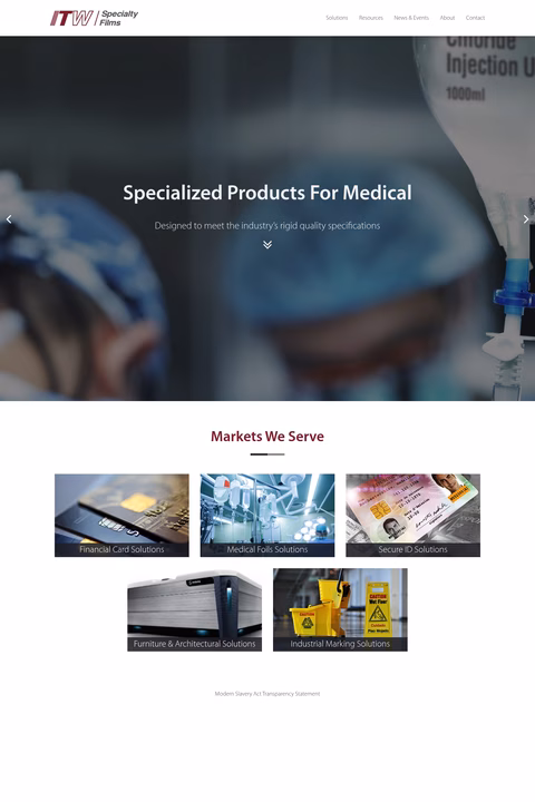 Itw-Specialty-Films Homepage 1440px