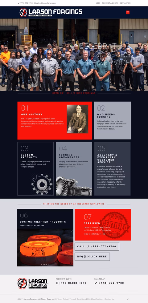 Larson-Forge Homepage 1440px