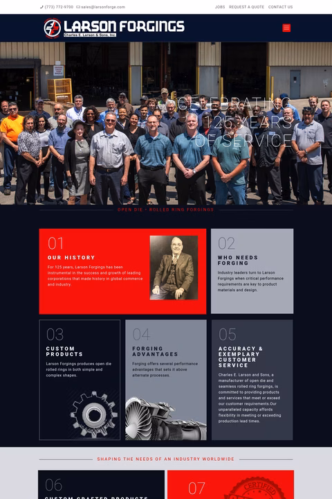 Larson-Forge Homepage 1440px