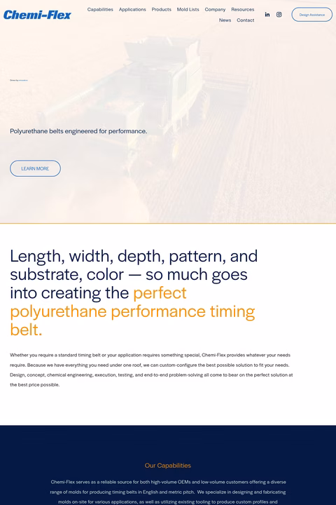 Chemi-Flex Homepage 1440px