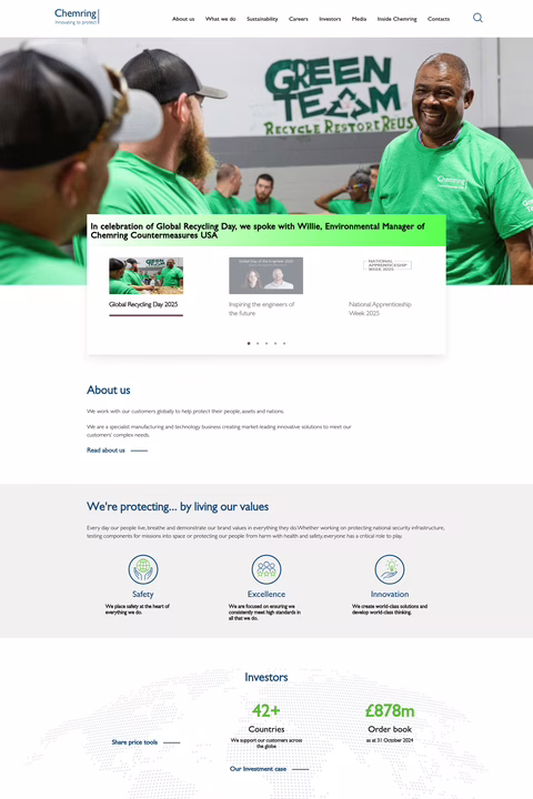 Chemring-Group Homepage 1440px