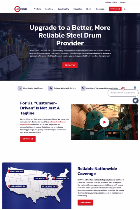 North-Coast-Container Homepage 1440px