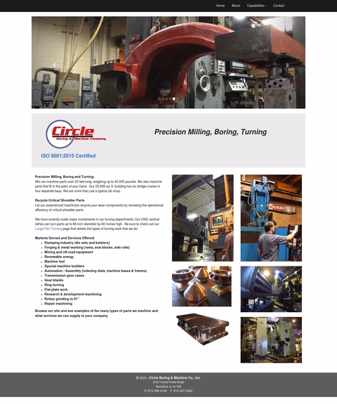 Circle-Boring-Machine-Co Homepage 1440px