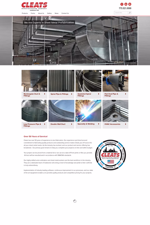 Cleats-Manufacturing Homepage 1440px