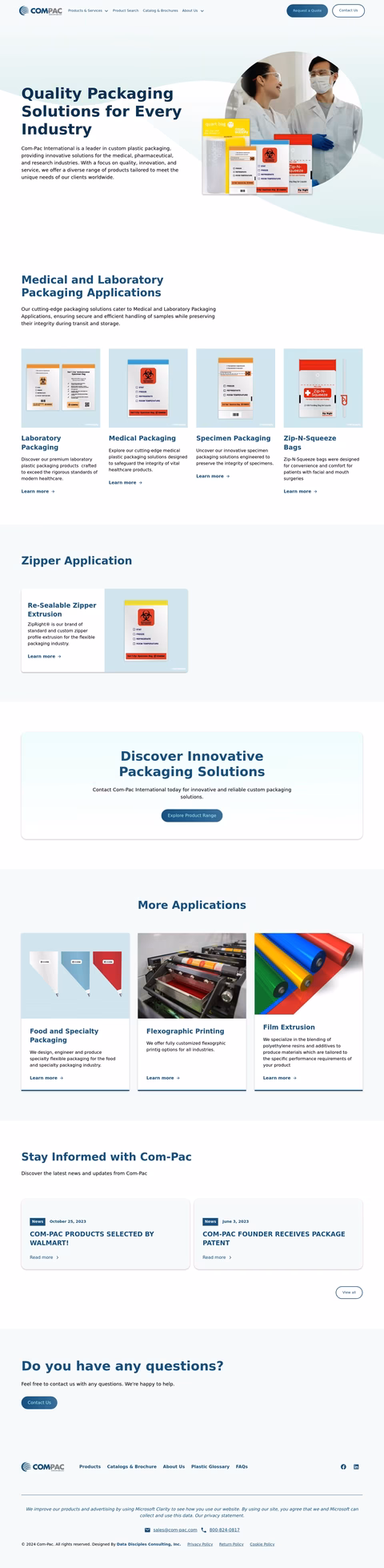 Com-Pac-International Homepage 1440px