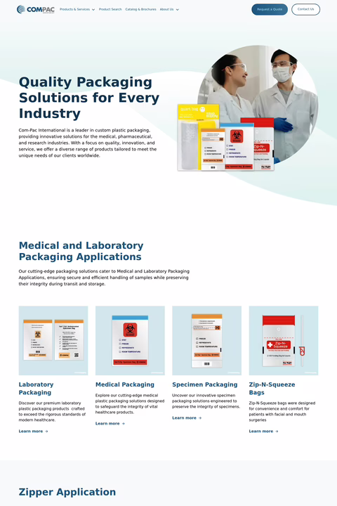 Com-Pac-International Homepage 1440px