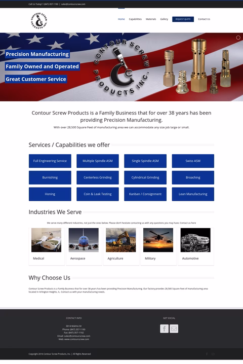 Contour-Screw-Products Homepage 1440px