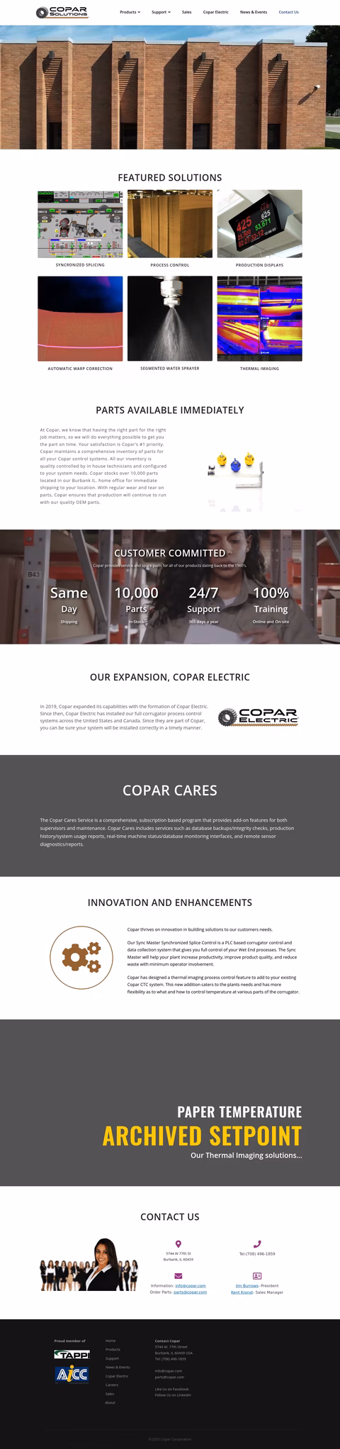 Copar-Solutions Homepage 1440px