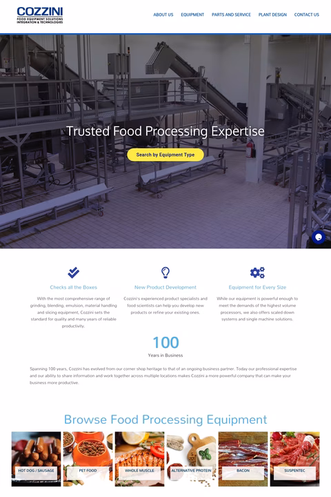 Cozzini Homepage 1440px