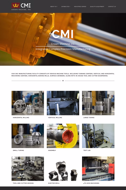 Crown-Machine-Inc Homepage 1440px