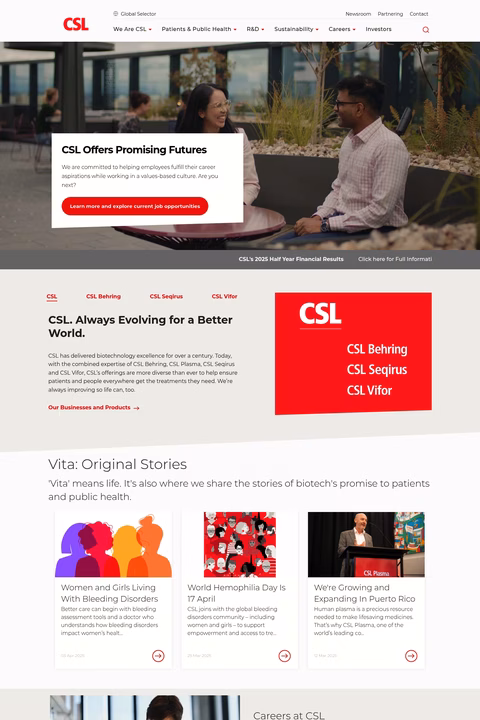 Csl-Limited Homepage 1440px