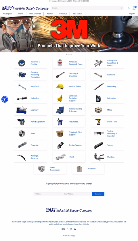 Dct-Supply Homepage 1440px