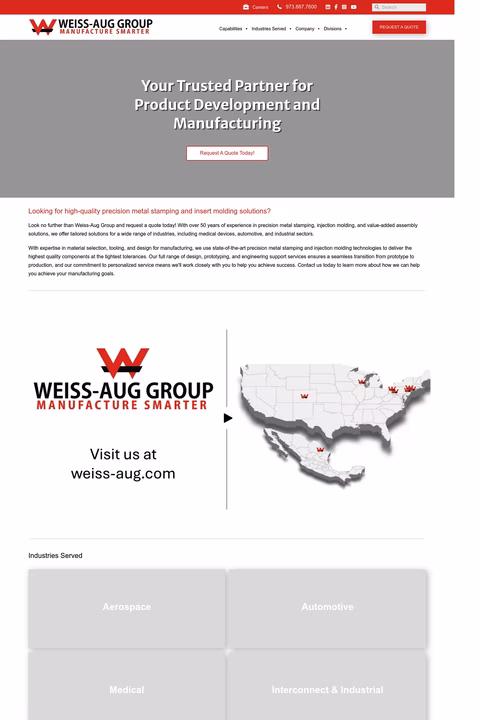 Weiss-Aug-Group Homepage 1440px