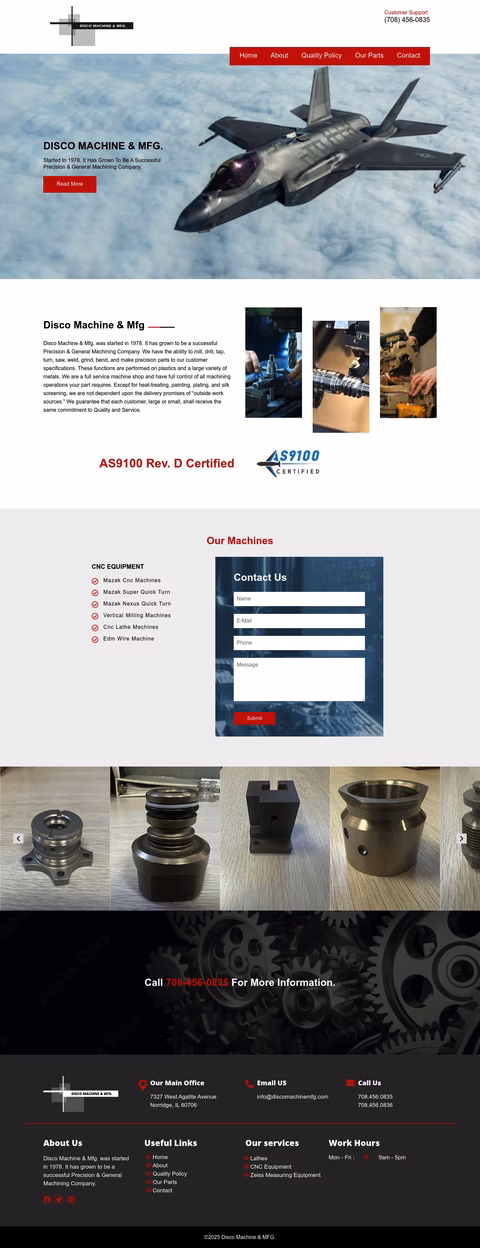 Disco-Machine-Manufacturing Homepage 1440px
