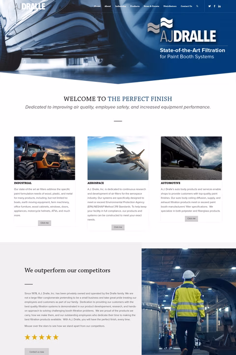 Aj-Dralle-Inc Homepage 1440px