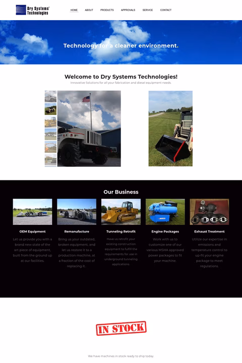 Dry-Systems-Technologies Homepage 1440px