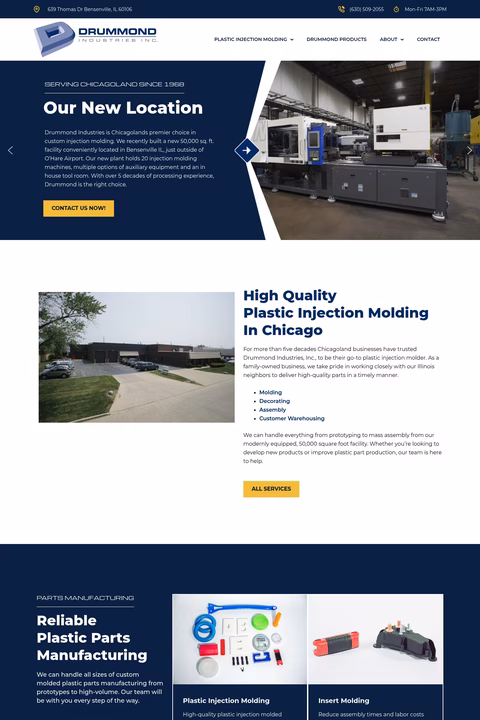 Drummond-Industries Homepage 1440px