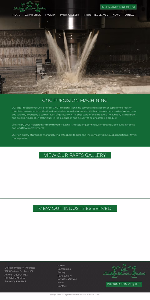 Dupage-Precision-Products Homepage 1440px
