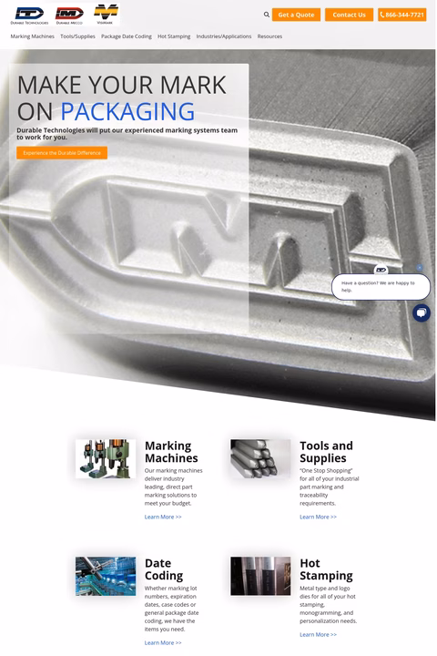 Durable-Technologies Homepage 1440px