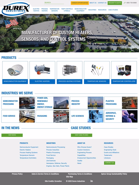 Durex-Industries Homepage 1440px